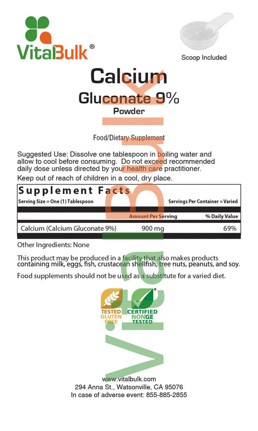 Calcium Gluconate 9% Powder 453gm