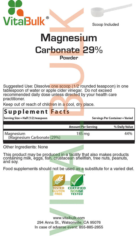 Magnesium Carbonate 29% Powder - 56 gm