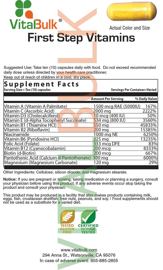 First Step Vitamins - 50 Packets