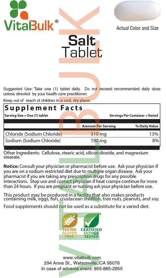 Salt Tablet - 200 Count