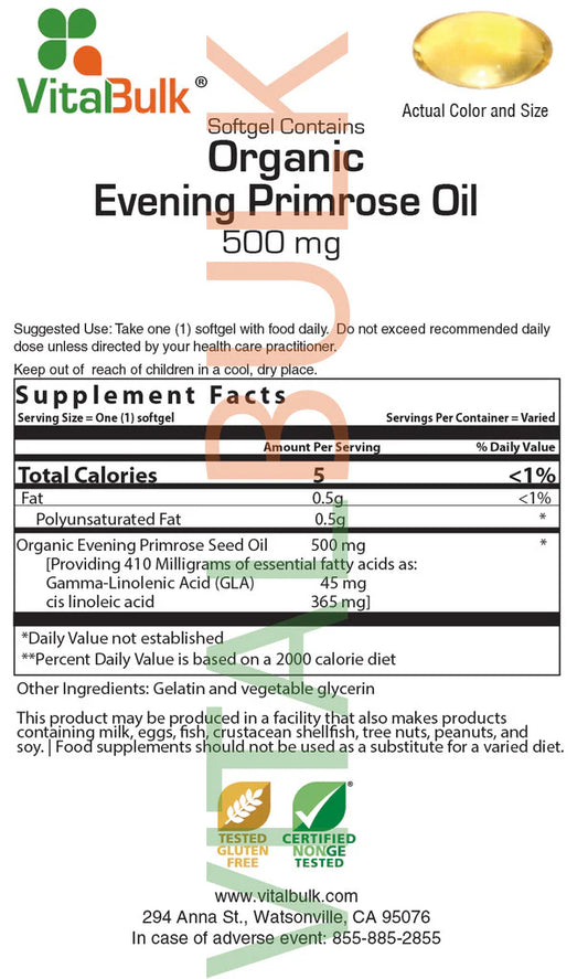 Evening Primrose Oil Softgel - 100 Count