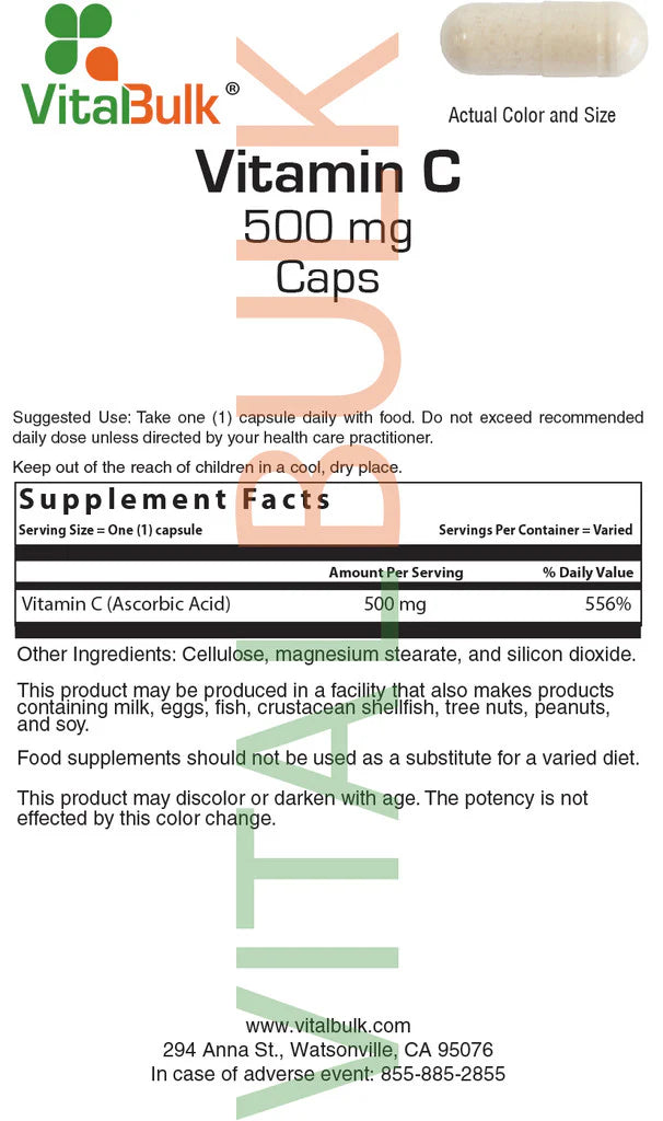 Vitamin C 500 mg - 100 Count