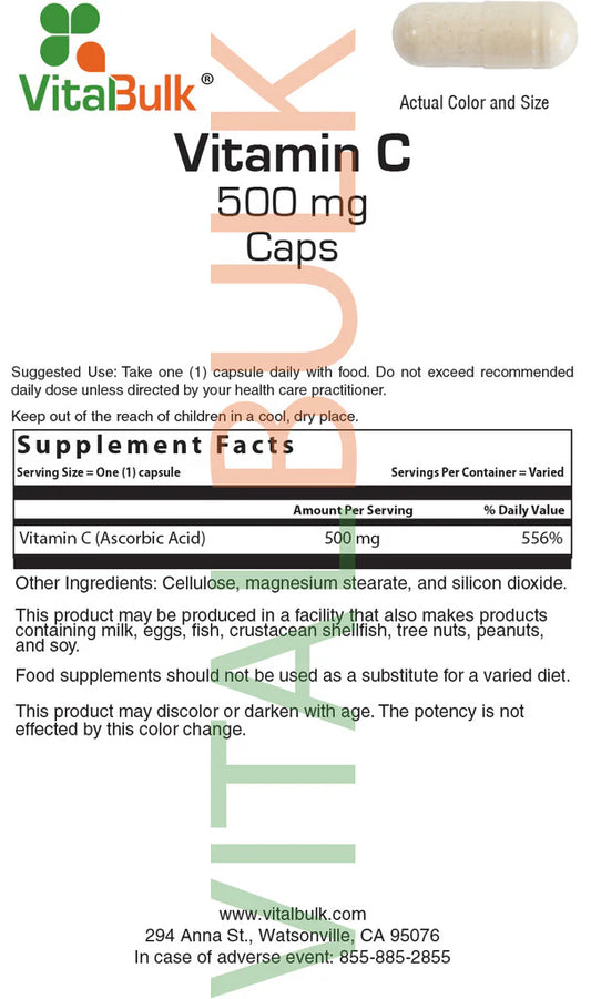 Vitamin C 500 mg - 100 Count