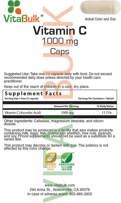 Vitamin C 1000 mg - 100 Count