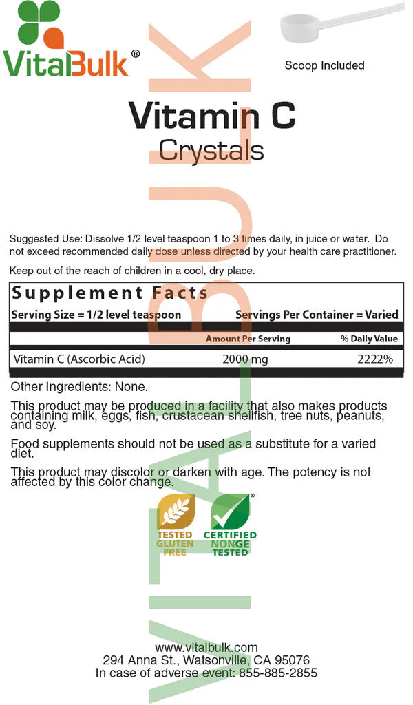 Vitamin C 2000 mg Crystals - 226 gm