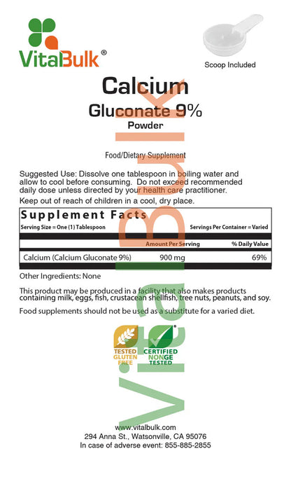 Calcium Gluconate 9% Powder 453gm