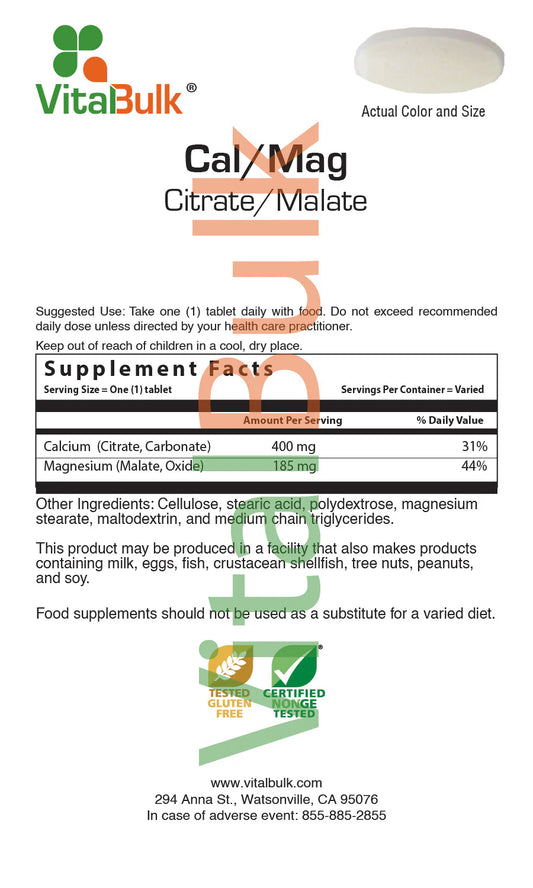 Cal-Mag Tablet: 250 Count