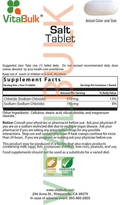 Salt Tablet - 100 Count