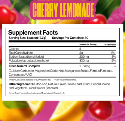 Dr Price Electrolyte Mix - Cherry Lemonade 30 Packets