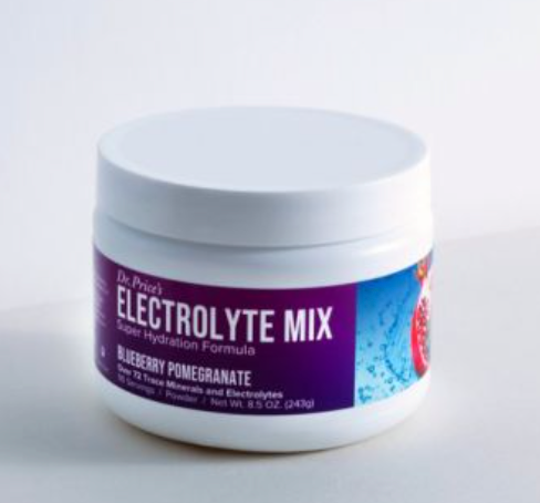 Dr. Price Electrolyte Mix - Blueberry/Pomegranate Tub. 90 Servings