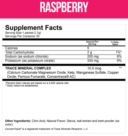 Dr. Price Raspberry Electrolyte Powder - Box 30 Sachets
