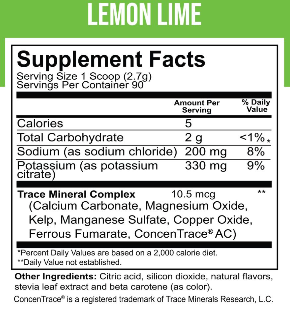 Dr. Price Electrolyte Mix -- Lemon Lime Tub. 90 Servings