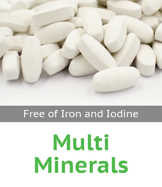 Multi Mineral Iron and Iodine Free Tablet - 100 Tablets