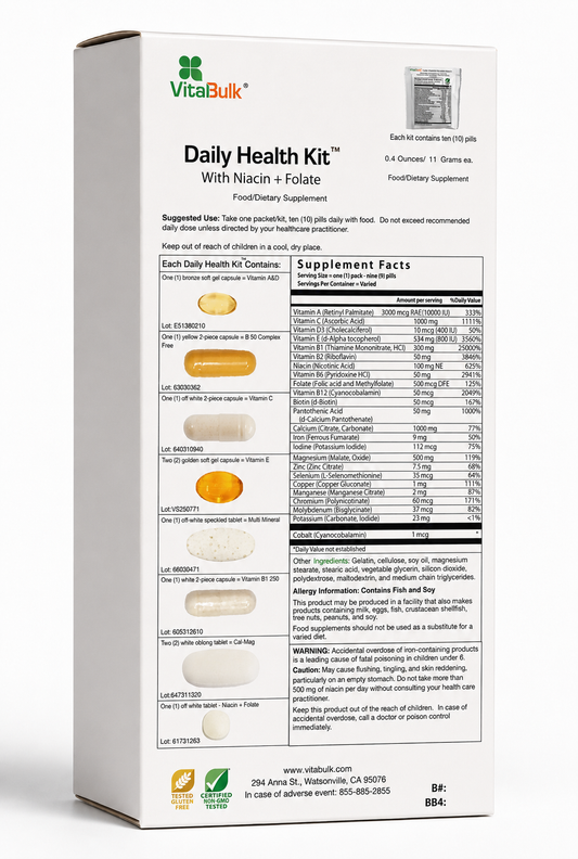 Daily Health Kit + Niacin & Folate